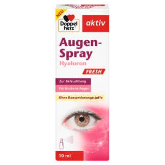 Abbildung der Produktverpackung Doppelherz aktiv Augen-Spray Hyaluron FRESH Frontansicht